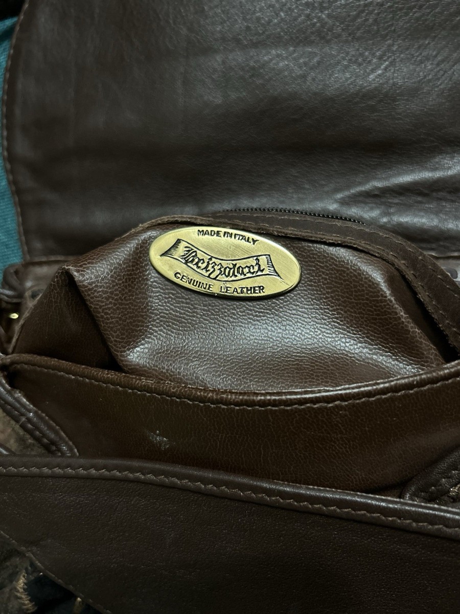 Vintage Brizzolari italian Crossbody Leather bag View 5