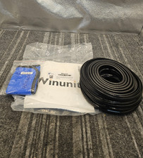  QTY 2 Winunite 65.6ft 20m Car Door Edge Guards Black   Rubber, No Glue