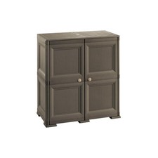 ARMADIO CON 4 SCOMPARTI E 2 ANTE IN LEGNO WENGÈ DIMENSIONI 79X43X85,5H CM