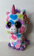 TY Beanie Boos WISHFUL Rainbow Unicorn 6" Plush Retired NEW w/ Tag