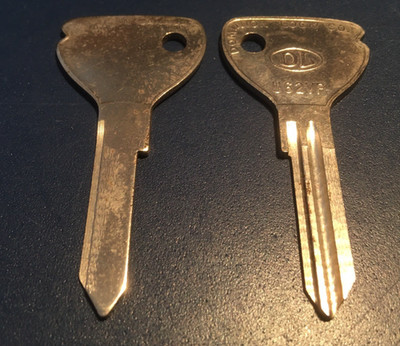 Opel Oldtimer bis Bj. 1973, Schlüsselrohling DL U62VP, HUF Profil B u. BB