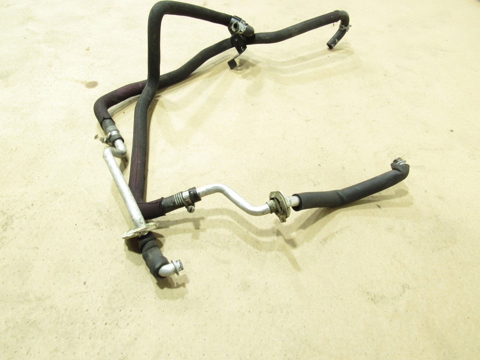12-18 Bentley Continental GT W12 2015 Heater Coolant Hose Pipe Tube Line Set |:A