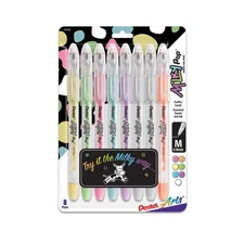 Pentel Milky Pop Gel Pens 8 Count Pastel Colors Smooth Ink Comfortable Grip