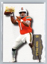 2022 Wild Card Matte #MB-51 D'eriq King White