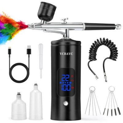 Airbrush Kit with Compressor 48PSI High-Pressure, Non-Clogging Air Brush Set ...