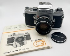 Miranda G 35mm Film Camera  50mm 1.9 Lens - Tested, Working Meter 