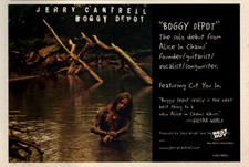 vtg 90s JERRY CANTRELL BOGGY DEPOT MAGAZINE PRINT AD Solo Album Release Clipping