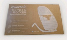 Munchkin Bouncer  Rocker Premium Seat Cover Replacement Slate Blue Machine Wash