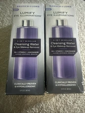 Bausch Lomb Lumify Cleansing Water & Eye Makeup Remover. 5.4 Fl Oz - 2 PACK