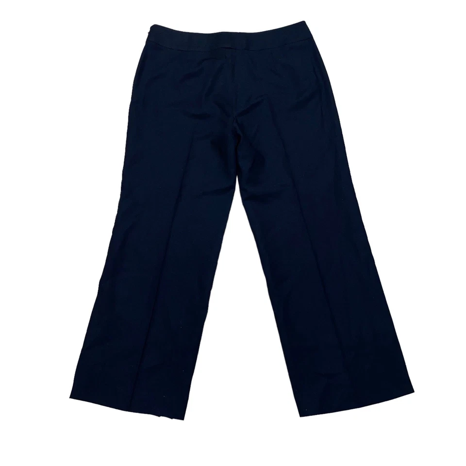 Pantalones de vestir vintage Rena Lange 100 % lana virgen negros para mujer talla 14 Foto 4 de 4