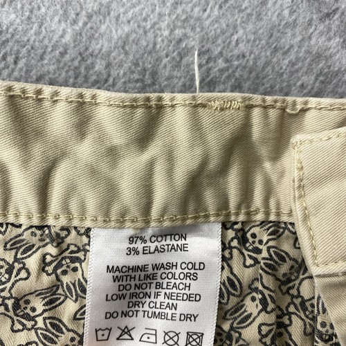 Psycho Bunny Pants Men 31x27 Classic Fit Chino Pants Straight Leg Khaki Tan Logo - Picture 8 of 17