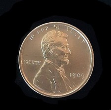 1909 VDB -  Authentic Copper Lincoln Wheat Cent Penny ( 117 ) Years old