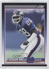 1990 Score Rookie & Traded (Supplemental) Everson Walls #3T 8d2