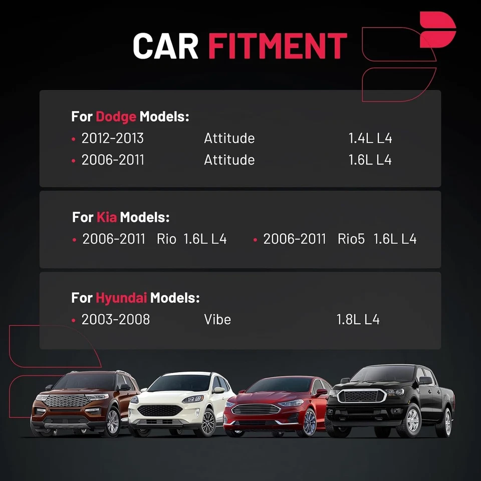 Комплект из 4 катушек зажигания и свечей зажигания для 2006-2011 Hyundai Accent Kia Rio UF499 - Изображение 3 из 4