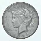 (1) XF 1925-S Peace Silver Dollar 90% - Extra Fine - San Francisco *7733