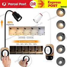 Wall Mounted LED Reading Light Bed Headboard 360° Gooseneck 5 Levels Dimmable AU