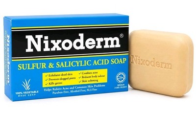 Nixoderm Sulfur & Salicylic Acid Soap for Acne & Common Skin Problem 100g