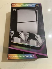 RGB Mutifunction Charging Station w/ Cooling Fan, for PS5 & Slim