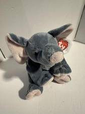 Ty Pluffies WINKS Elephant 8" Plush Stuffed Animal Toy Mint New With Tags