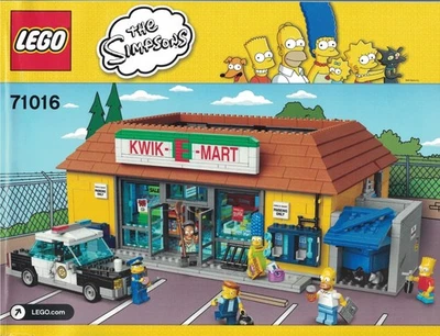 ⭐️ INSTRUCTIONS ONLY ⭐️ LEGO Simpsons Kwik-E-Mart # 71016  Original  NEW - Image 1 of 2