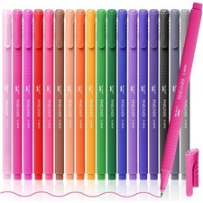 Fine Liner Pens 18 Pack Colored Bible Journaling Pen 0.4mm Fine Tip with