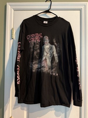 Cannibal Corpse Vile Long Sleeve Shirt L Death Metal VTG 90s Corpsegrinder HTF