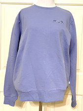 NWT FILA size Small purple soft logo sweatshirt with pockets women's