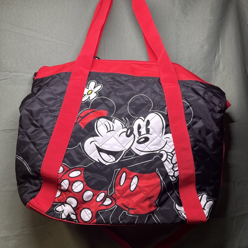 BIOWORLD Disney Mickey & Minnie Mouse Polyester Shoulder Bag Luggage Unisex Used