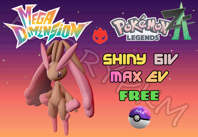   SHINY ALPHA LOPUNNY 6IV MAX EV POKEMON LEGENDS ZA