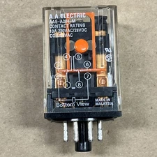 A.A. ELECTRIC AAE-A204-M 8 PIN RELAY 24VAC COIL 10 AMP