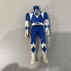 Vintage 1993 Mighty Morphin Power Rangers Figure Flip Head Blue