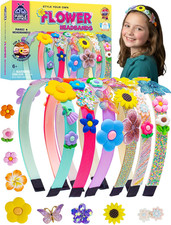DIY Flower Headband Making Kit for Girls - Easter Basket Stuffers, Easter Gifts