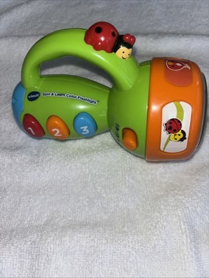 VTech Spin And Learn Color Flashlight - Lights & Sounds Toy Toddler Infant Used