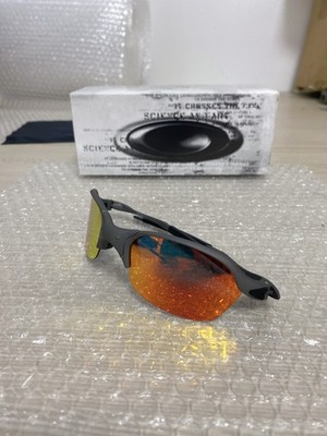 Oakley Romeo 2 X Metal Retro Sunglasses with Ruby Red Polarized Lens