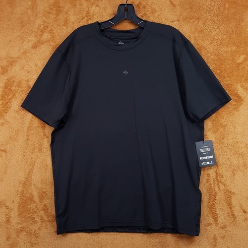 REPRESENT Shirt Mens Small Black Pullover Crew 247 Run Tee Athletic Jersey Tee