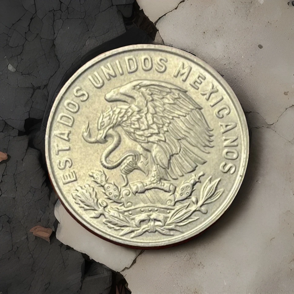 1968 México 50 centavos UNC moeda de cobre-níquel 🇲🇽 KM#451 linda - Imagem 2 de 4