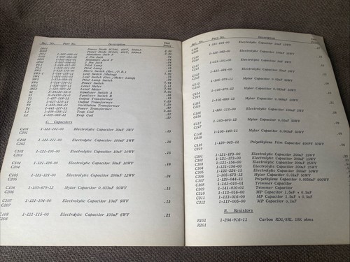 1967 Original Sony 250 Reel to Reel Tape Deck Servicing Guide W/Orig. Receipt! - Afbeelding 5 van 7