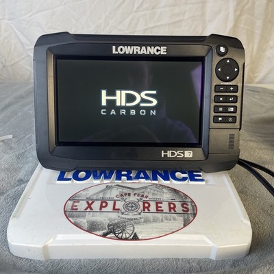 Lowrance HDS Carbon 7 Fishfinder Head Unit With Sun Cover And Mount