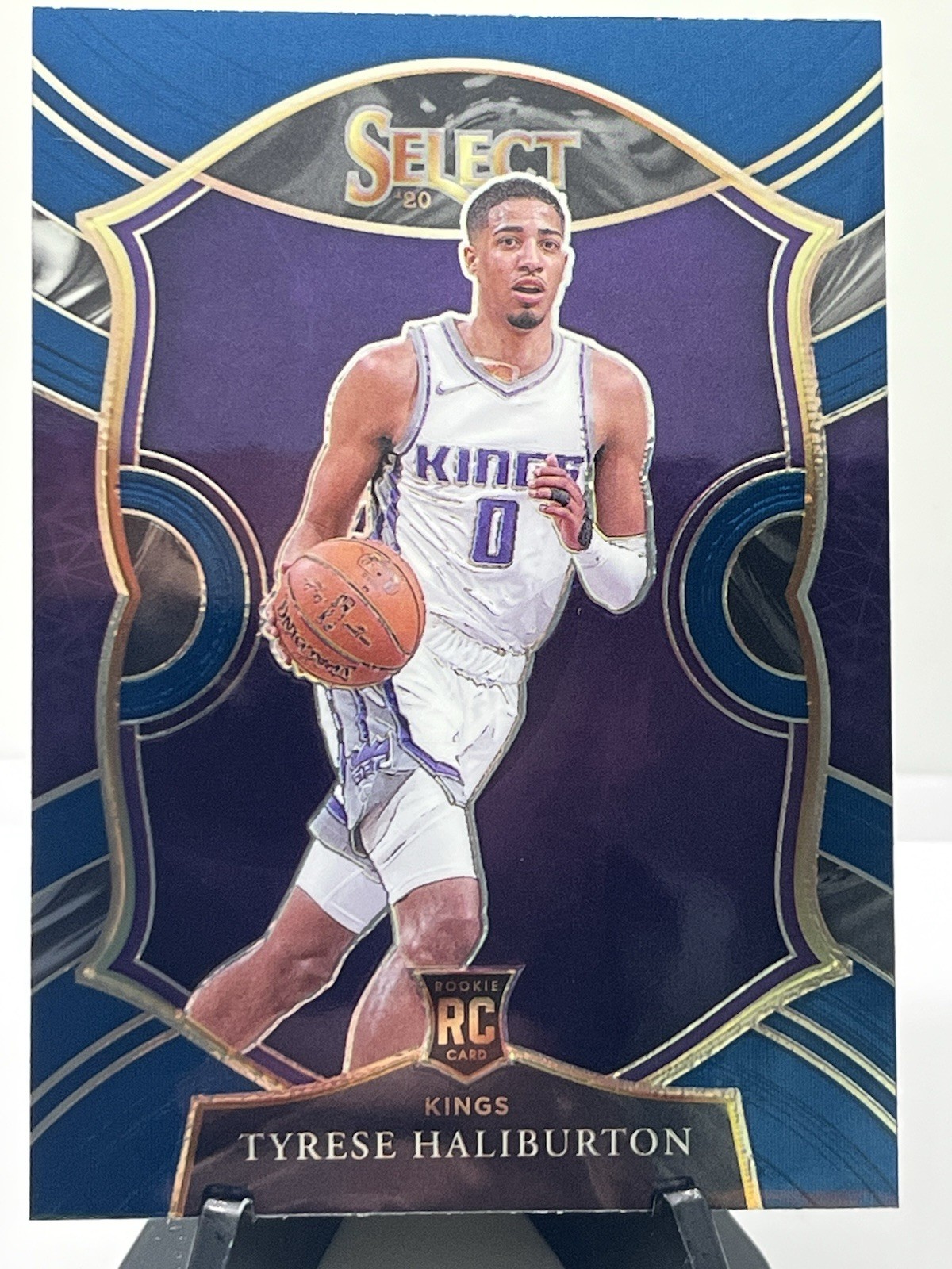 2020-21 Panini Select - Concourse Blue Prizm #72 Tyrese Haliburton (RC)