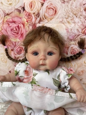 OOAK art doll ,Baby-Girl 7,5 Inch Polymer clay by Svetlana