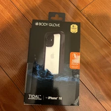 Body Glove 100137201 Tidal Waterproof Phone Case for iPhone 16 - Black/Clear