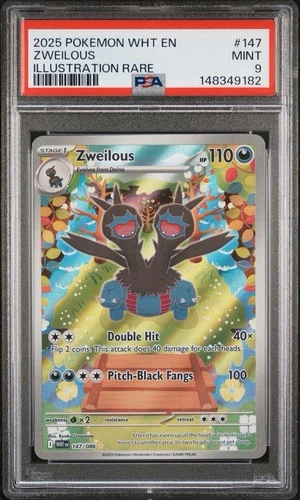 Zweilous 147 PSA 9 2025 Pokémon Illustration Rare WHT EN