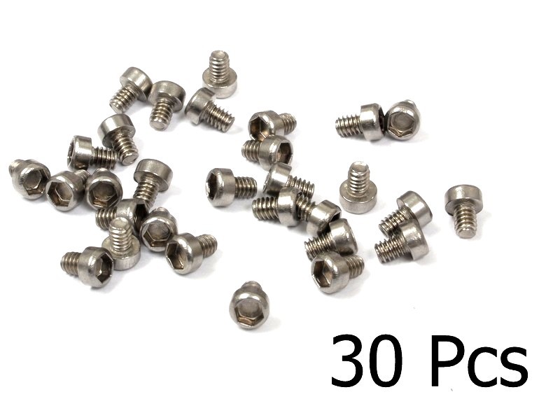 1 pack 30 pcs G Scale Model Train Stainless Steel Hex Joiner Screws