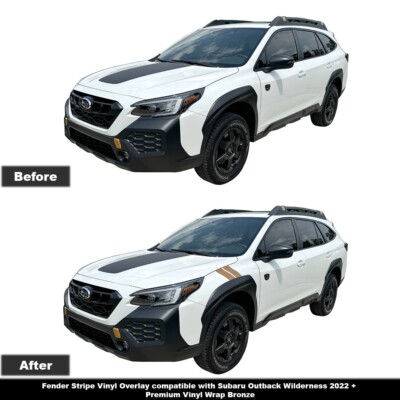 Fender Stripe Overlay for Subaru Outback Wilderness 2022 +