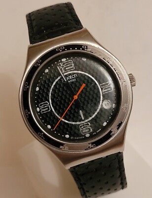 SWATCH Irony AG-2008 SR626SW Swiss Made Black Dial Quartz  Men's Watch