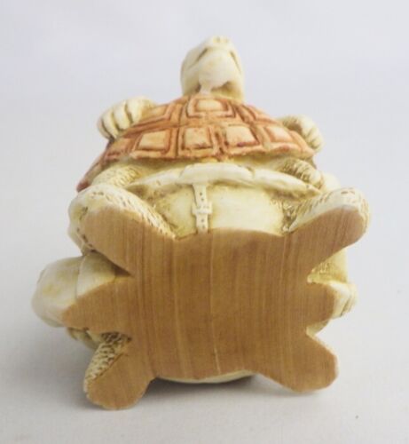 Vintage 1993 Harmony Kingdom Muschelspiel gestapelt Schildkröten Schmuckschatulle - Bild 9 von 9