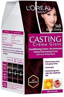 L'Oreal Paris Casting Creme Gloss I Black Cherry 360 I 87.5g+72ml Pack of 1