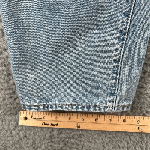 Levis 94 Baggy Jeans Womens 26x31 Blue High Rise Light Wash Wide Leg - Picture 9 of 15