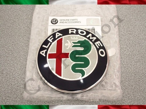 SCRITTA STEMMA ALFA ROMEO GIULIETTA 2016 NERA ORIGINALE POSTERIORE