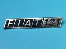 Fiat 131 Rear Trunk Metal Emblem Stemma Genuine NOS